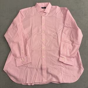 Ralph Lauren Shirt Mens XXL Pink Classic Fit Button Down Long Sleeve Oxford Pony